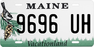ME license plate 9696UH