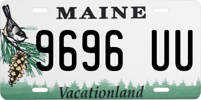 ME license plate 9696UU