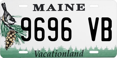 ME license plate 9696VB