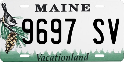 ME license plate 9697SV