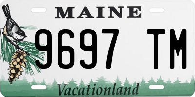ME license plate 9697TM