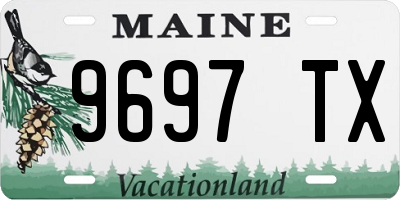 ME license plate 9697TX