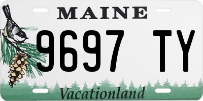 ME license plate 9697TY