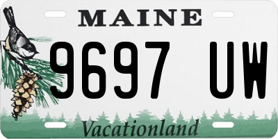 ME license plate 9697UW