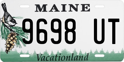 ME license plate 9698UT
