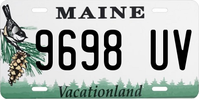 ME license plate 9698UV