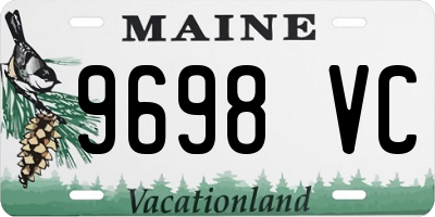 ME license plate 9698VC