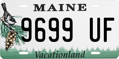 ME license plate 9699UF