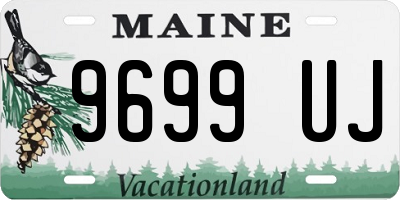 ME license plate 9699UJ