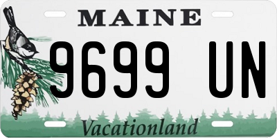 ME license plate 9699UN