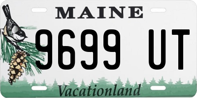 ME license plate 9699UT
