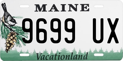 ME license plate 9699UX