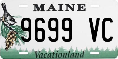 ME license plate 9699VC