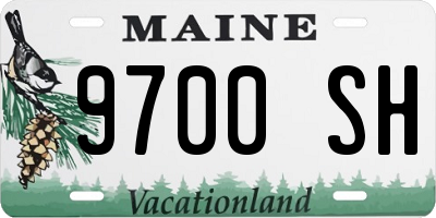 ME license plate 9700SH