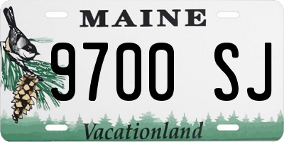 ME license plate 9700SJ