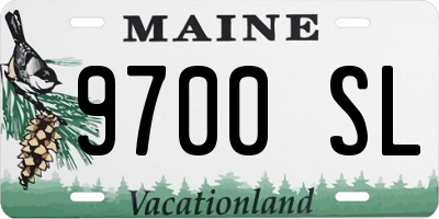 ME license plate 9700SL