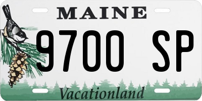 ME license plate 9700SP