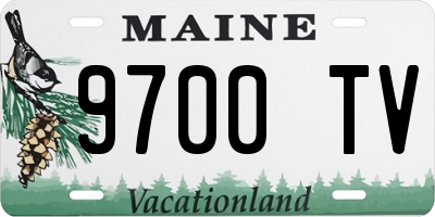 ME license plate 9700TV