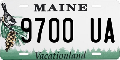 ME license plate 9700UA