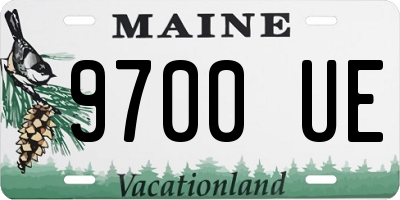 ME license plate 9700UE