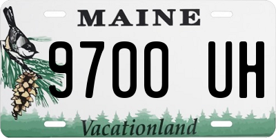 ME license plate 9700UH