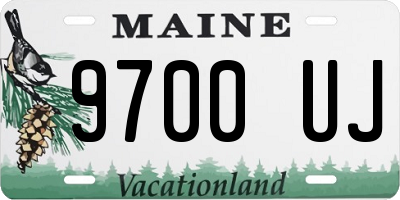 ME license plate 9700UJ