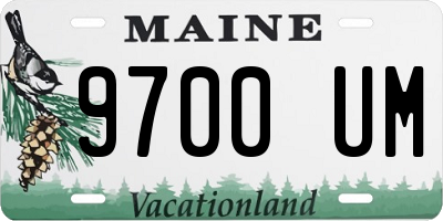 ME license plate 9700UM