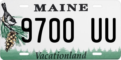 ME license plate 9700UU