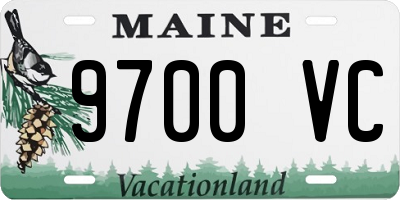 ME license plate 9700VC