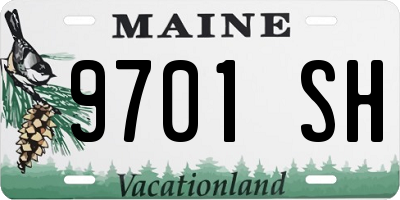ME license plate 9701SH