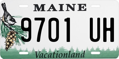 ME license plate 9701UH