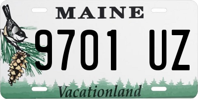 ME license plate 9701UZ