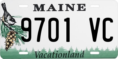 ME license plate 9701VC