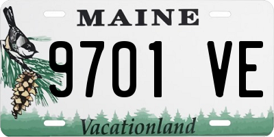 ME license plate 9701VE