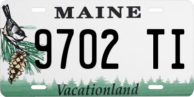 ME license plate 9702TI