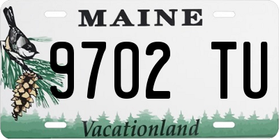 ME license plate 9702TU