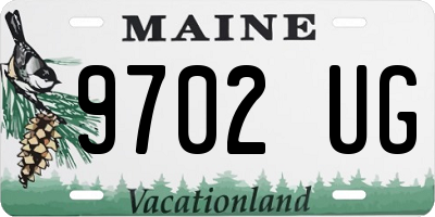 ME license plate 9702UG
