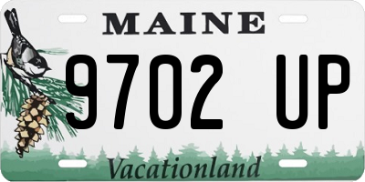 ME license plate 9702UP