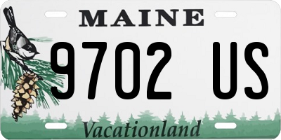 ME license plate 9702US