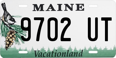 ME license plate 9702UT