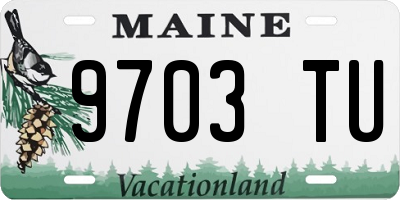 ME license plate 9703TU