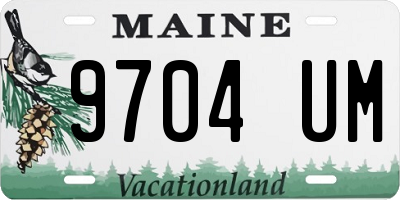 ME license plate 9704UM