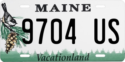 ME license plate 9704US