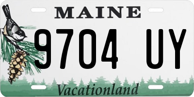 ME license plate 9704UY