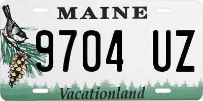 ME license plate 9704UZ