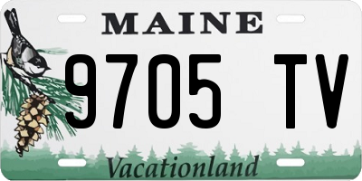 ME license plate 9705TV