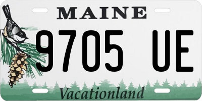 ME license plate 9705UE