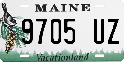 ME license plate 9705UZ