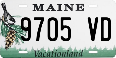 ME license plate 9705VD