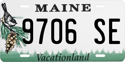 ME license plate 9706SE